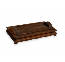 Socle chinois rectangulaire en bois