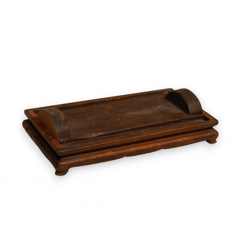 Socle chinois rectangulaire en bois