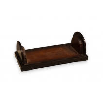 Socle chinois rectangulaire en bois