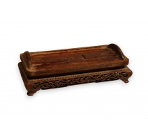 Socle chinois rectangulaire en bois