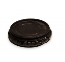 Socle chinois en bois sculpté