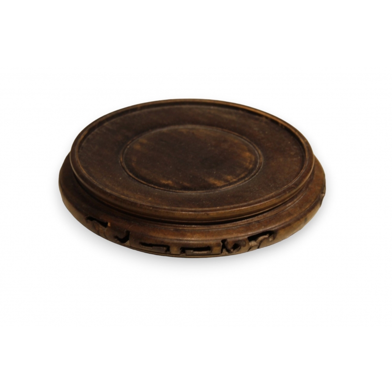 Chinese carved wooden plinth