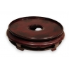 Grand socle chinois en bois sculpté