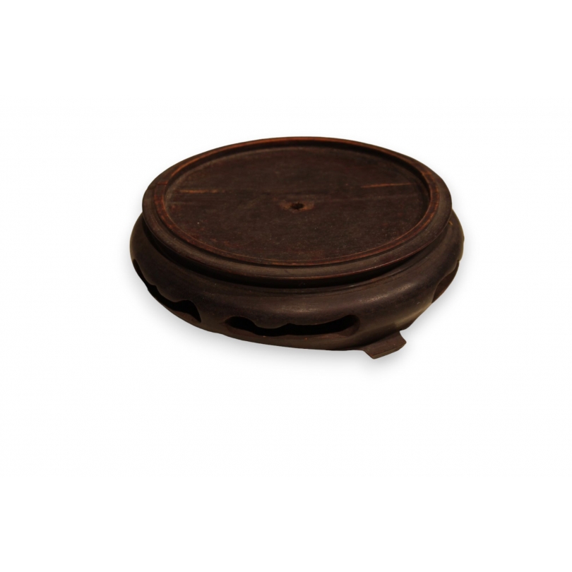 Socle chinois en bois sculpté