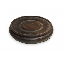 Socle chinois en bois touré