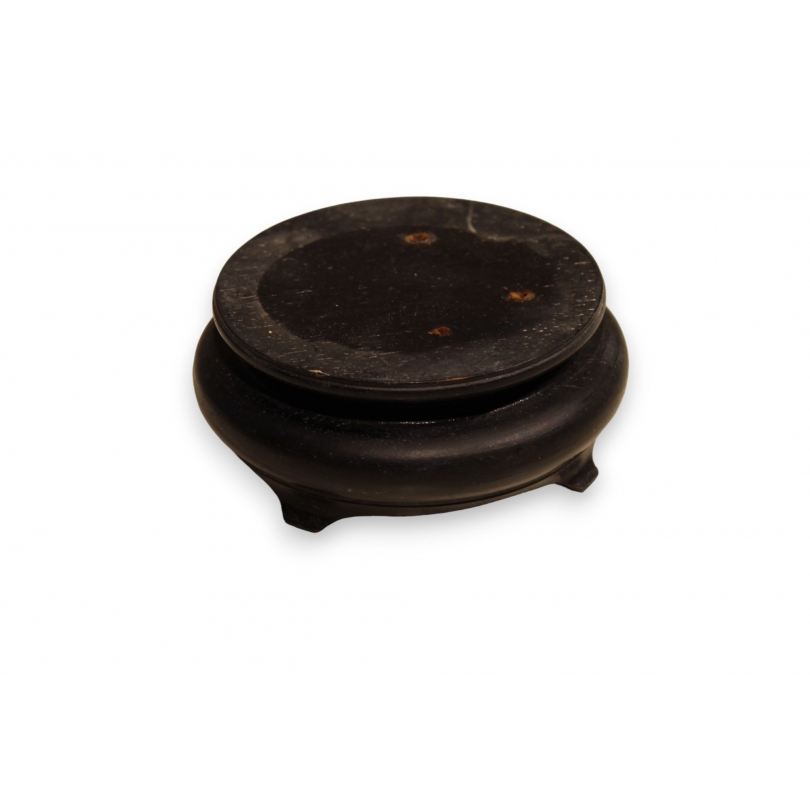 Socle chinois en bois sculpté