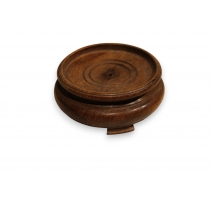 Socle chinois en bois touré