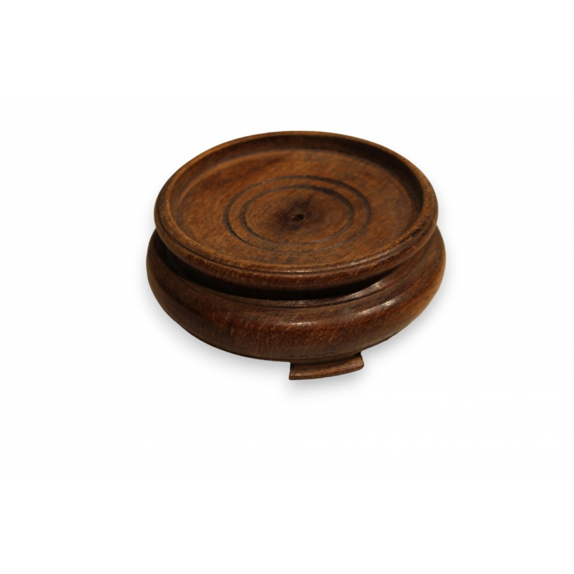 Socle chinois en bois touré