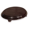 Oval Chinese carved wooden plinth