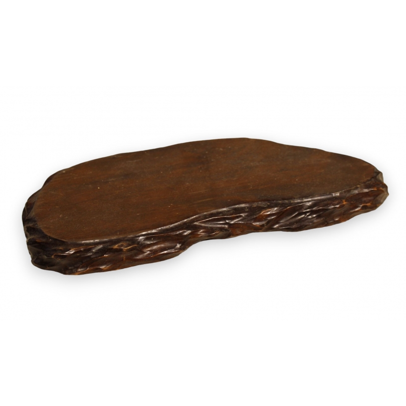 Socle chinois en bois sculpté