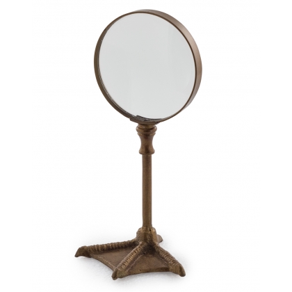 Loupe Patte d\'oiseau en bronze dorée