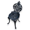 Chaise anglaise en fonte noire