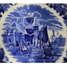 Plat en faïence Wedgwood \"Ferrara of Etruria\"