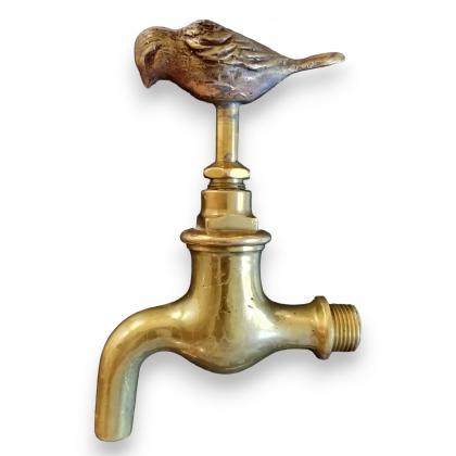 Robinet \"Oiseau\" en laiton