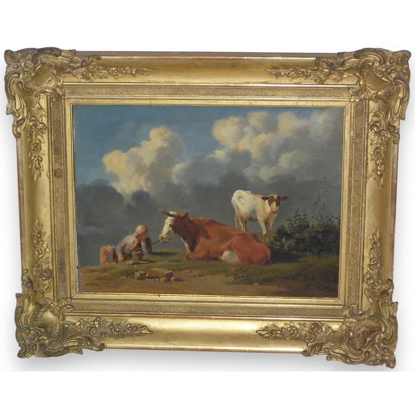 Painting "Cow Caretaker"