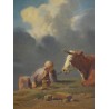 Paintings | Painting entitled ‘Vacher’. Moinat SA  – Antiques and home décor