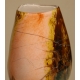 Vase en verre brun et rose signé LUZORO 1996
