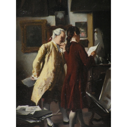 Paintings | Painting entitled ‘Collectionneur’ by Maurice BLUM, Moinat SA  – Antiques and home décor