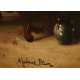 Tableau "Collectionneur" signé Maurice BLUM