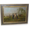 Paintings | Painting entitled ‘Characters’ by A. DOVIAN Moinat SA  – Antiques and home décor