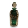 Flacon vert et bronze en verre de LUZORO 1994