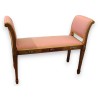 Painted wooden bench upholstered by Moinat SA – Antiques and home décor