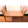 Painted wooden bench upholstered by Moinat SA – Antiques and home décor