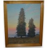 Paintings | Painting: ‘Two Fir Trees’. Moinat SA  – Antiques and home décor