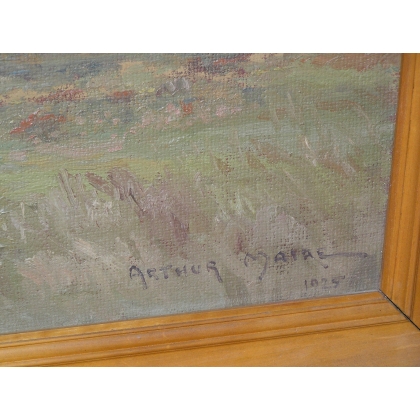 Paintings | Painting: ‘Two Fir Trees’. Moinat SA  – Antiques and home décor