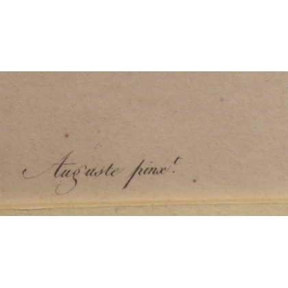 Engraving entitled ‘Violet Touraco’ by AUGUSTE