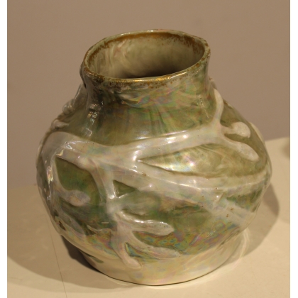 Paire de vases Crabe et Ecrevisse en porcelaine