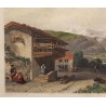 Engraving entitled ‘Swiss Cottage’ by C. STANFIELD