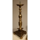 Paire de pique-cièrges en bronze