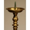 A pair of bronze candlesticks