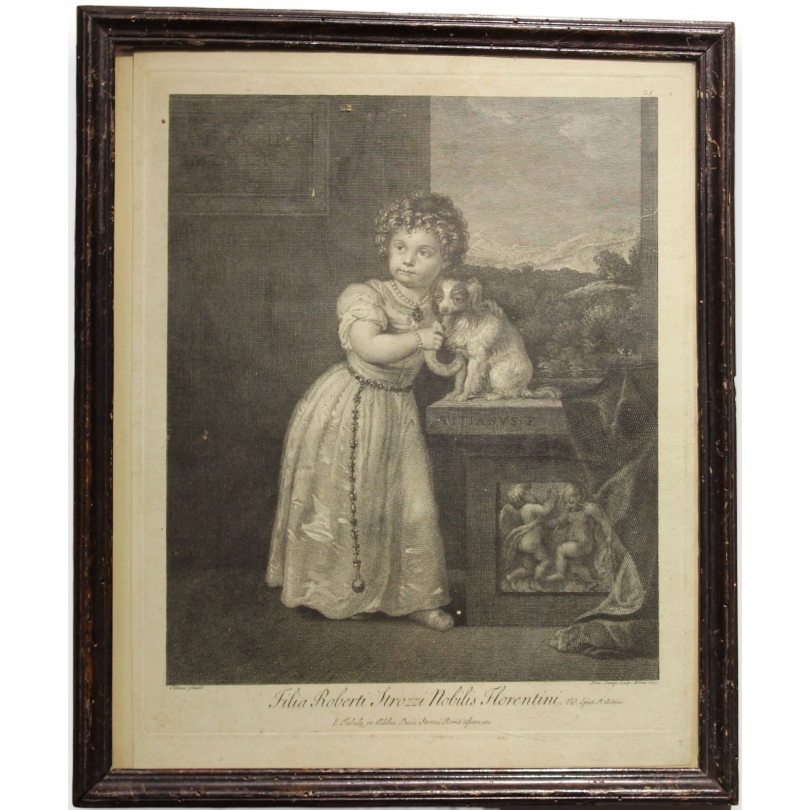 Engraving: ‘Filia Roberti Strozzi Nobilis Florentini’