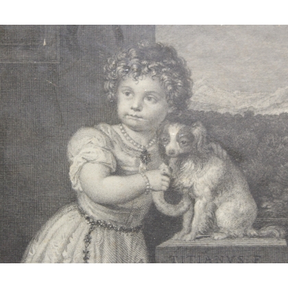 Engraving: ‘Filia Roberti Strozzi Nobilis Florentini’