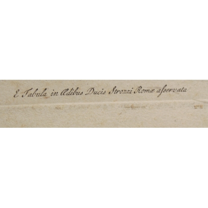 Engraving: ‘Filia Roberti Strozzi Nobilis Florentini’