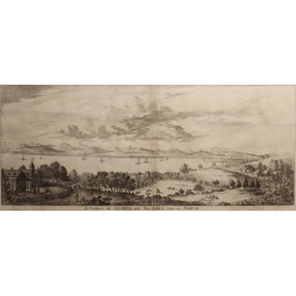Gravure "A Prospect of Geneva and The Lake"