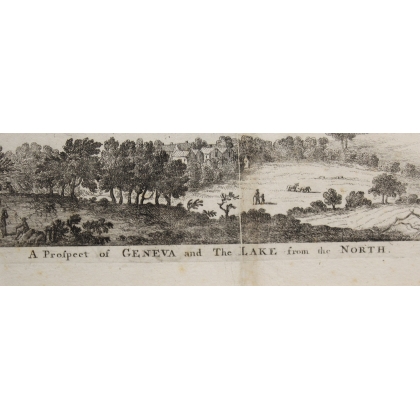 Gravure "A Prospect of Geneva and The Lake"