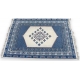 Tapis marocain en laine bleu