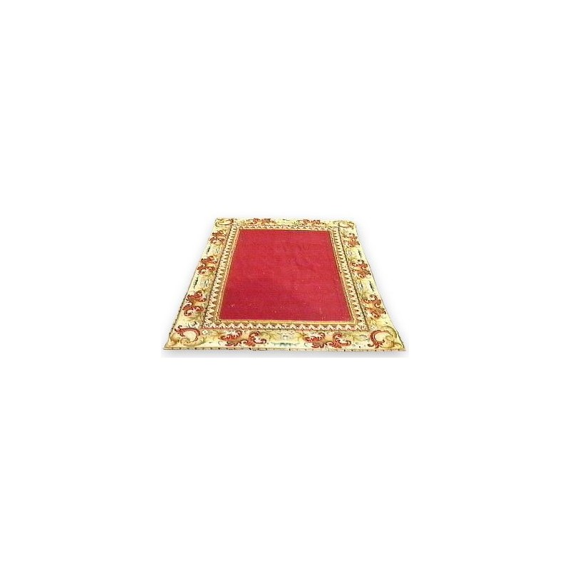 Small-dot rug. Red centre. at  Moinat SA  - Antiques and home décor