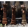 Lot de 7 bornes en fonte