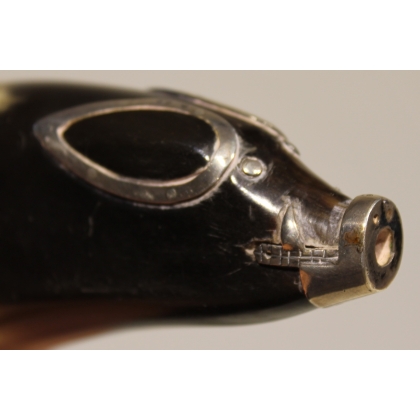 Wild boar-shaped tobacco juice horn
