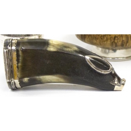 Wild boar-shaped tobacco juice horn