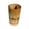 Horn and silver-plated metal cup