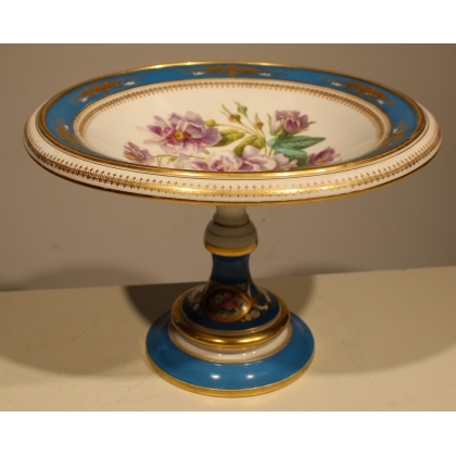 Suite de 3 présentoirs en porcelaine de Paris