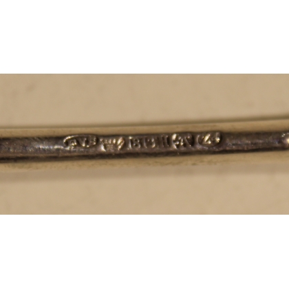 Cuillère en argent 813 initiales CM