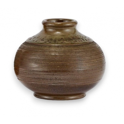Vases pansu en céramique émaillé signé B S III/90