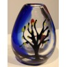 Vase à décor d'un arbre signé PEBAQUÉ