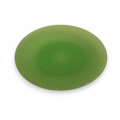 Assiette opaline verte